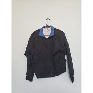 VTG Nike Elite Womens S Jacket Blue Black Windbreaker Activewear Streetwear Y2K